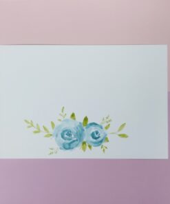Hand Painted Watercolor Floral Card