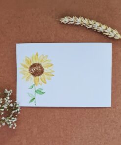 Hand Painted Watercolor Floral Card Main