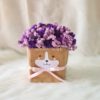 Corgi dried flower kraft bag arrangement