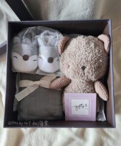 Little Prince Newborn Gift Box open