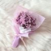 Purple statice dried flower bouquet