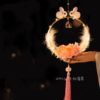 Twin Bunny Floral Lantern Pink