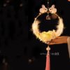 Twin Bunny Floral Lantern White