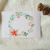 Hand Painted Watercolor Card Xmas