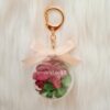 Xmas bubble preserved hydrangea floral charm in acrylic case