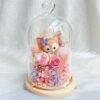 LinaBell preserved rose flower dome with LED lights