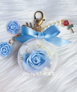 Preserved Charm Blue Rose 1
