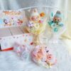 Labubu preserved flower bouquet with Pop Mart plush