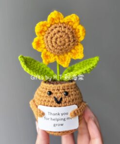 Sunflower Smiley Pot