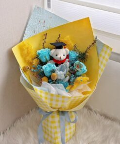 Graduation Bear Bouquet 25- 毕业熊花束6