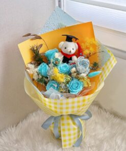 Graduation Bear Bouquet 25- 毕业熊花束6