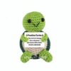 Handmade positive turtle crochet doll holding a You’re awesome encouragement message