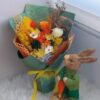 Scented Roses Everlasting flower and rabbit