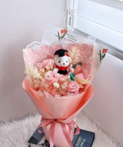 Graduation Bear Bouquet 26- 毕业熊花束7